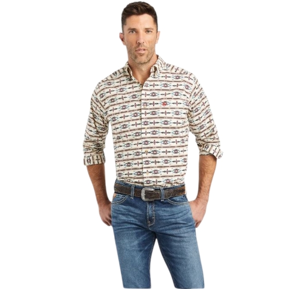 Ariat Southwest Print Cotton Stretch Keon Button Front Shirt NWPT Size XXL - Picture 1 of 11